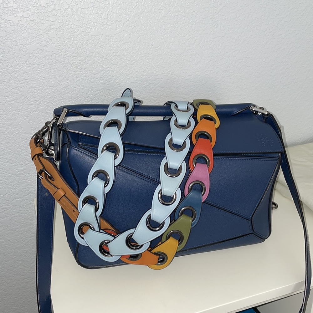Loewe Marine Puzzle Bag - medium